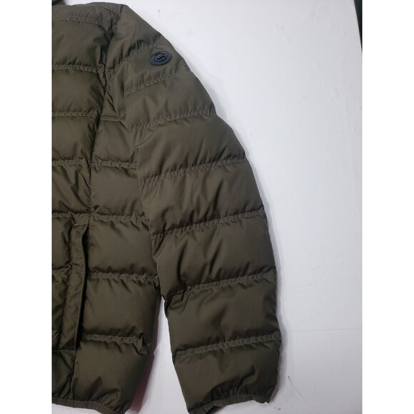Michael Kors Men’s Green Premium Down Blend Quilted Puffer Full-Zip Jacket Sz Lg - Picture 6 of 15